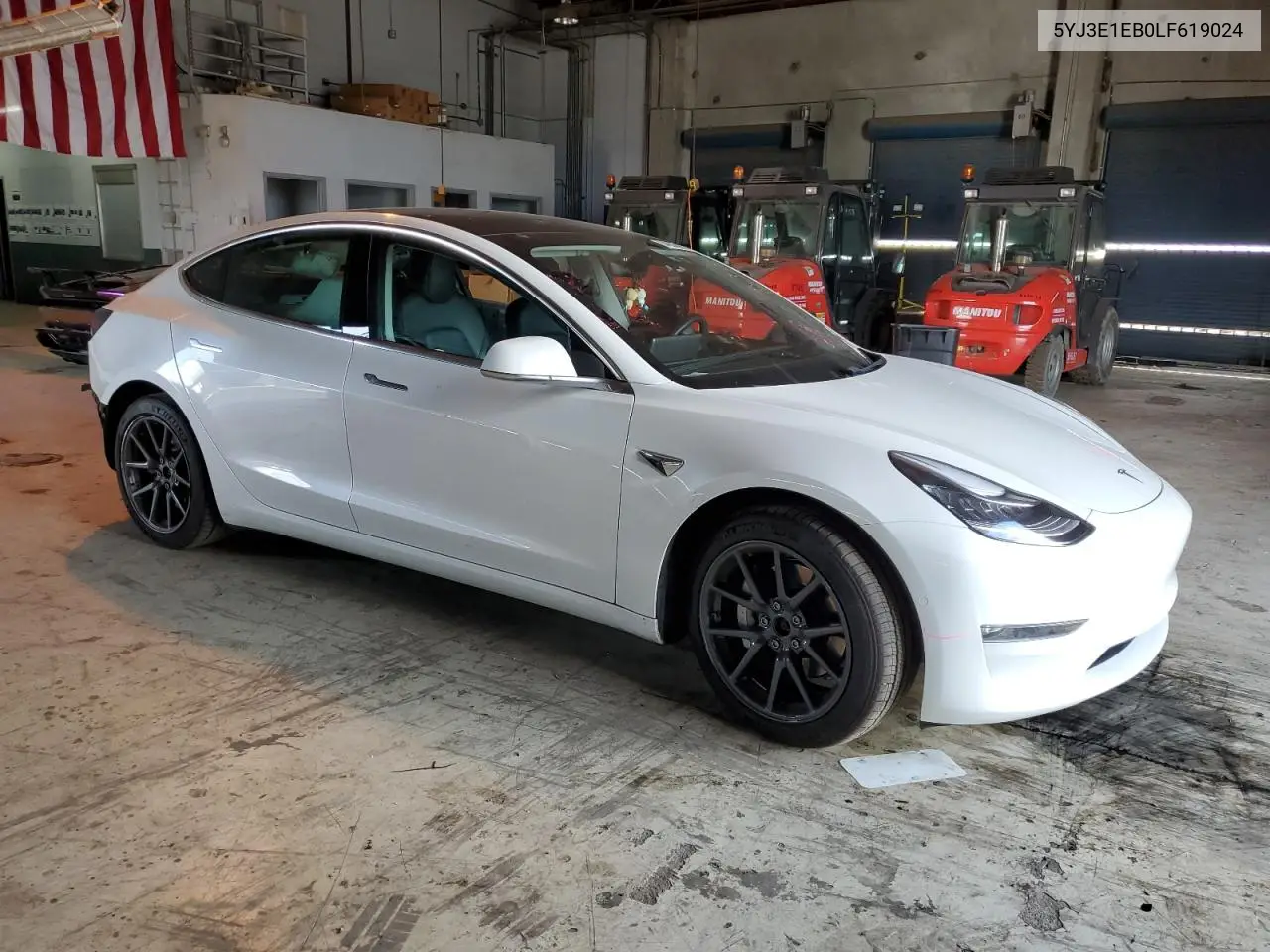 Auction sale of the 2020 Tesla Model 3 , vin: 5YJ3E1EB0LF619024, lot number: 84633295
