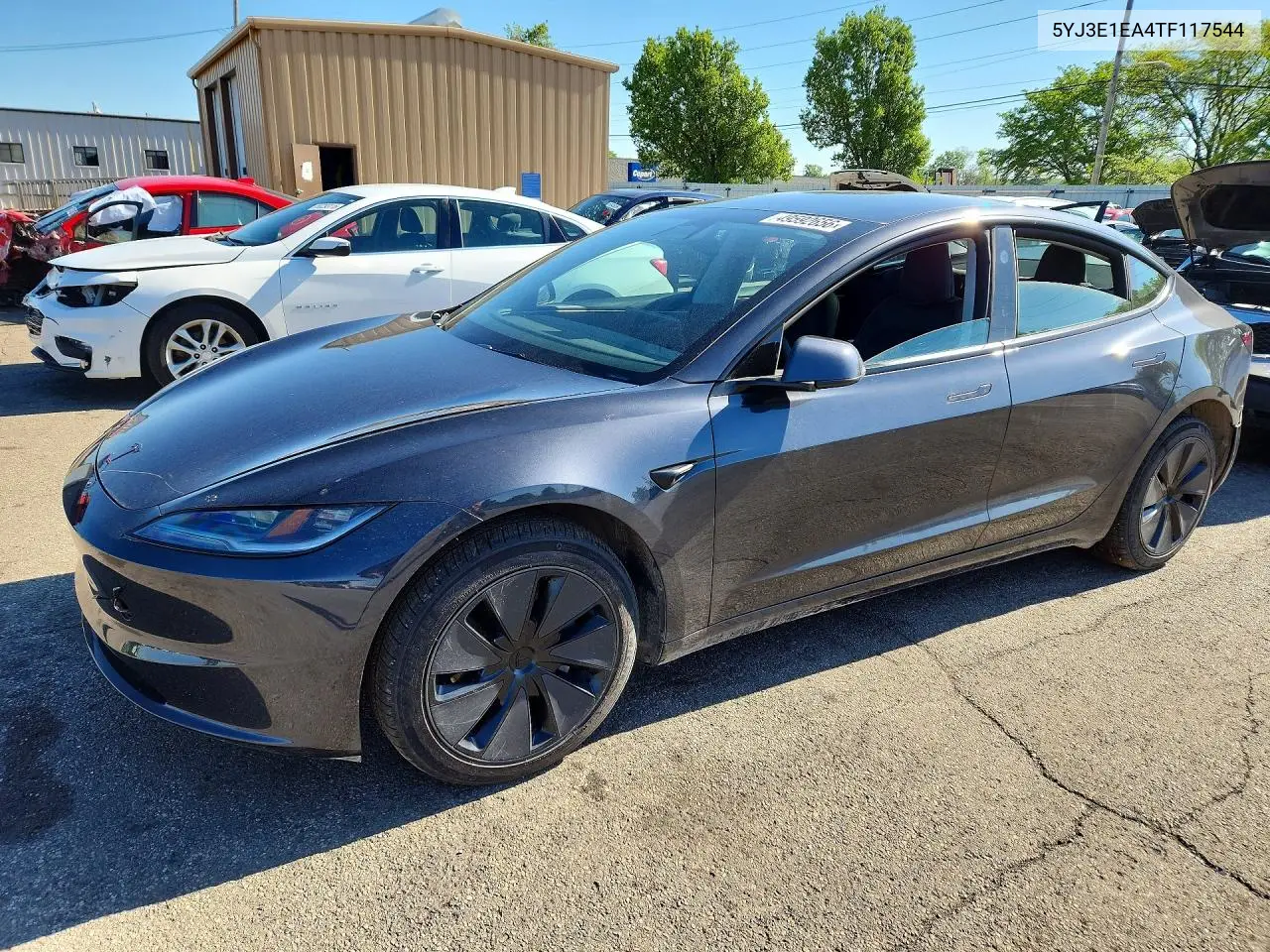 Auction sale of the 2026 Tesla Model 3 , vin: 5YJ3E1EA4TF117544, lot number: 49592656