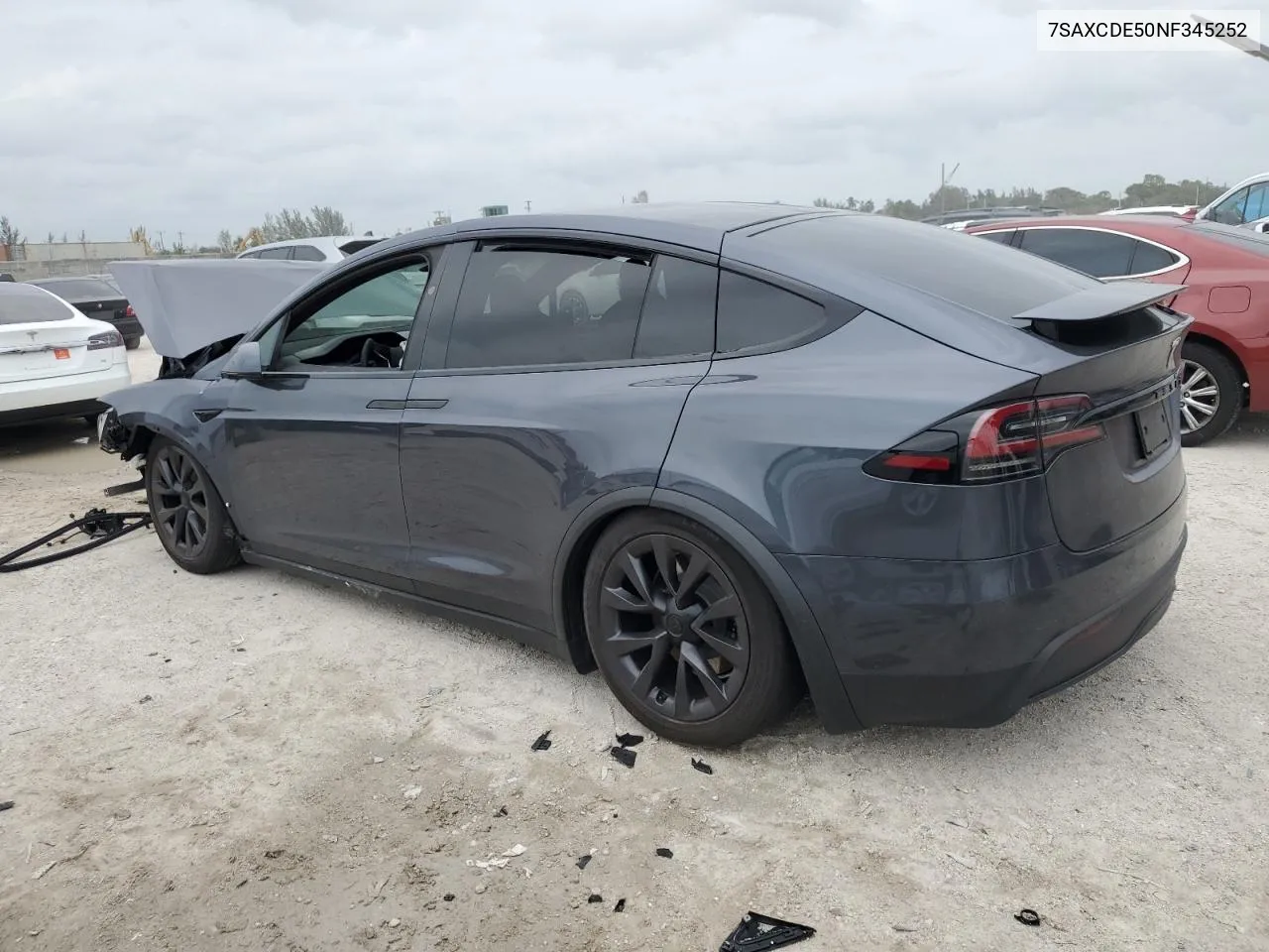 Auction sale of the 2022 Tesla Model X , vin: 7SAXCDE50NF345252, lot number: 37639524