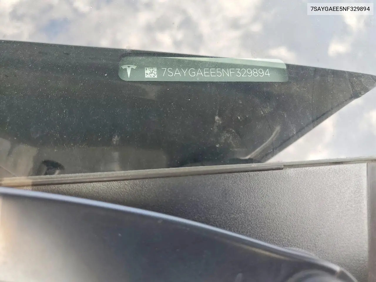 Auction sale of the 2022 Tesla Model Y , vin: 7SAYGAEE5NF329894, lot number: 62052916