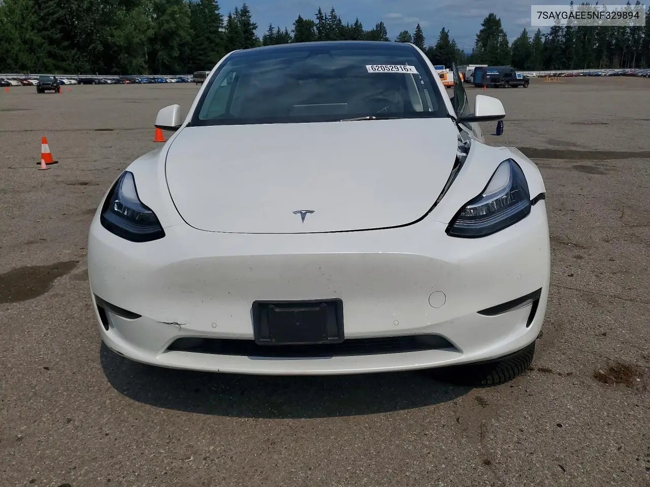 Auction sale of the 2022 Tesla Model Y , vin: 7SAYGAEE5NF329894, lot number: 62052916