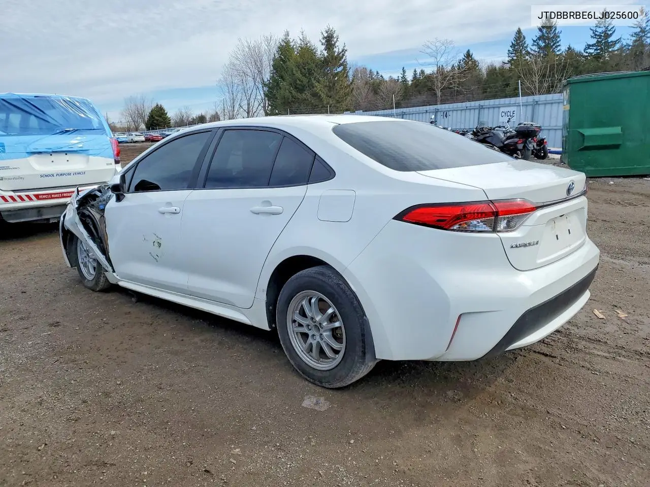 Auction sale of the 2020 Toyota Corolla , vin: JTDBBRBE6LJ025600, lot number: 41720336