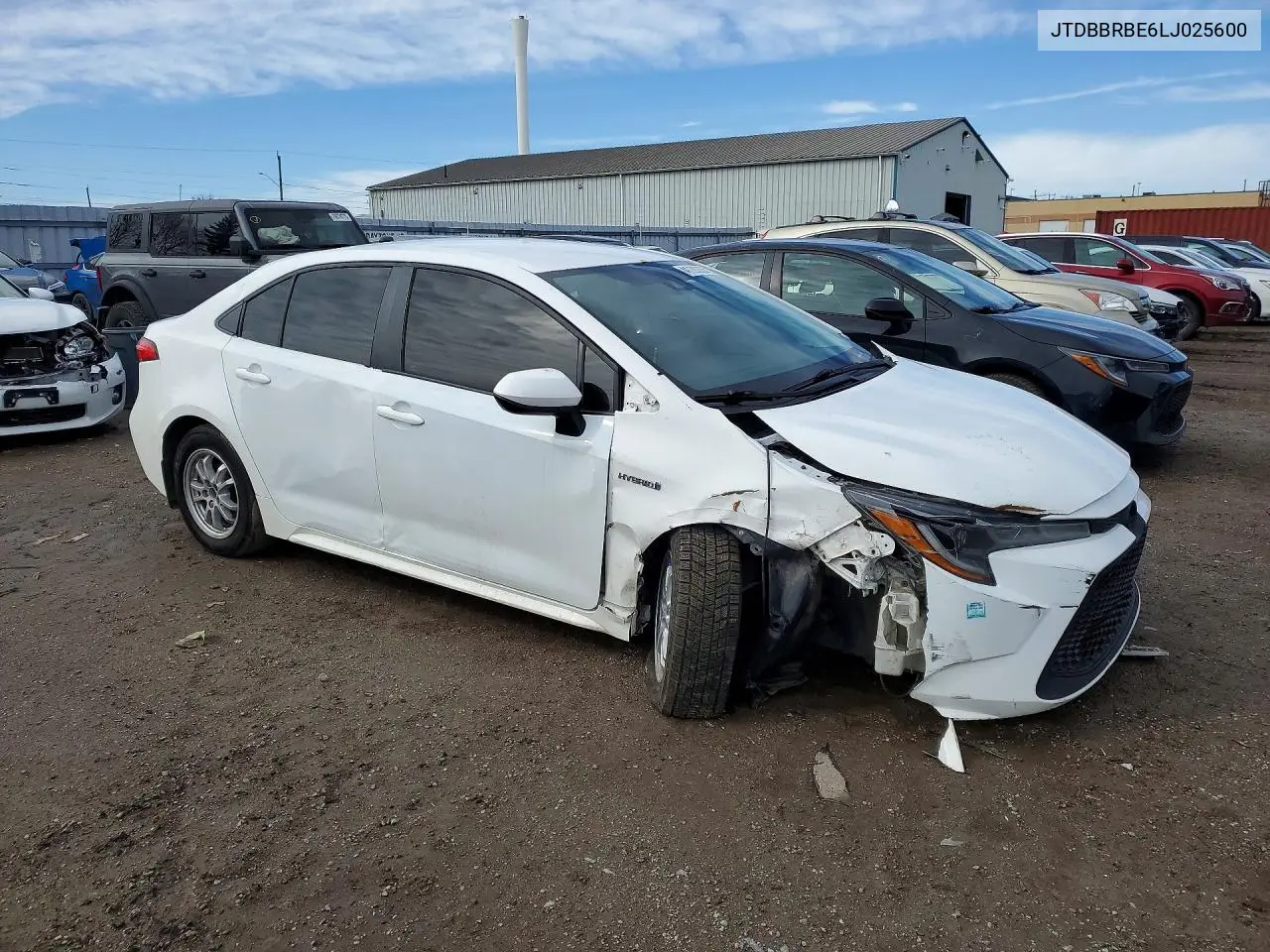 Auction sale of the 2020 Toyota Corolla , vin: JTDBBRBE6LJ025600, lot number: 41720336