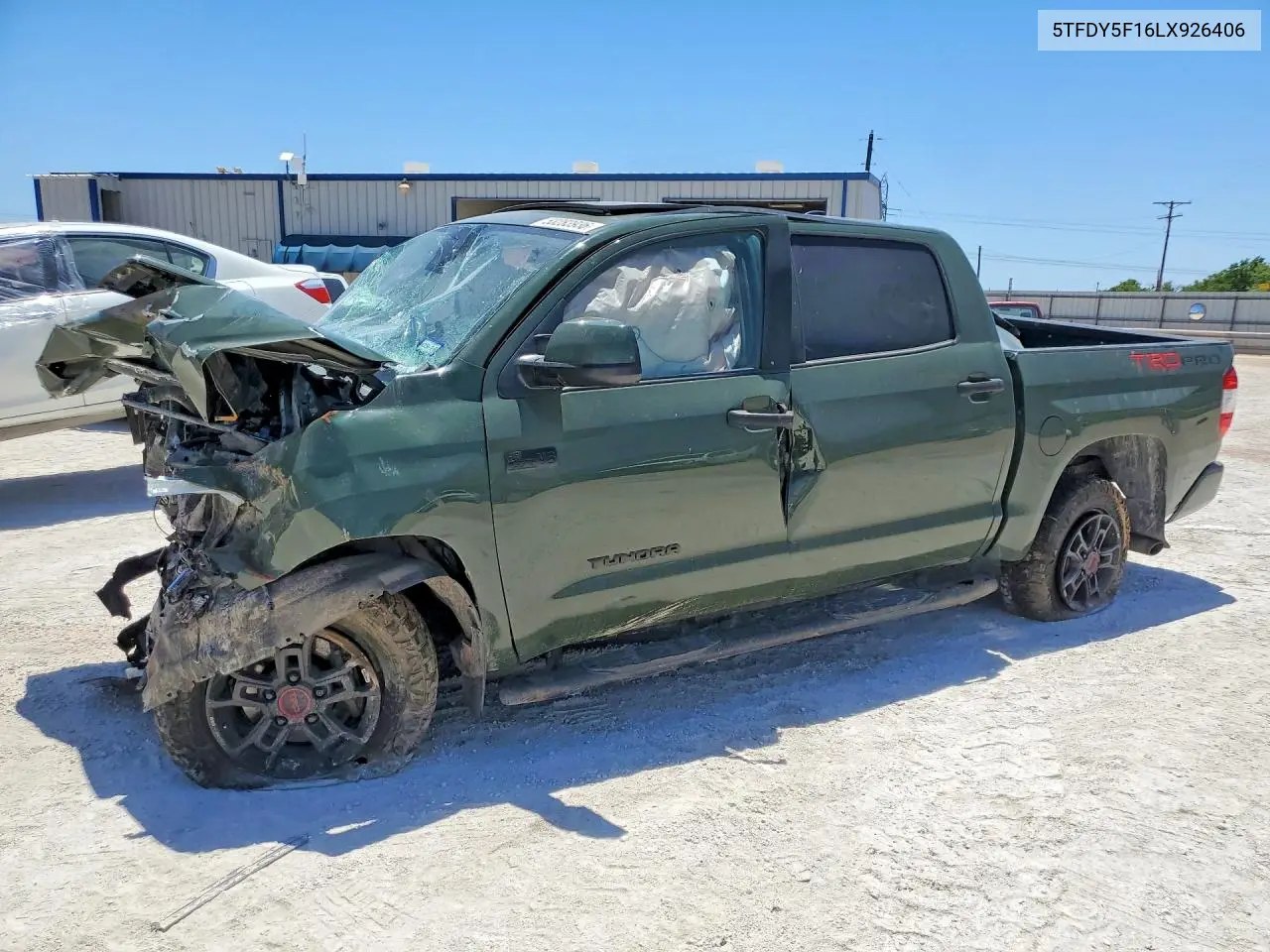 Auction sale of the 2020 Toyota Tundra , vin: 5TFDY5F16LX926406, lot number: 53283936
