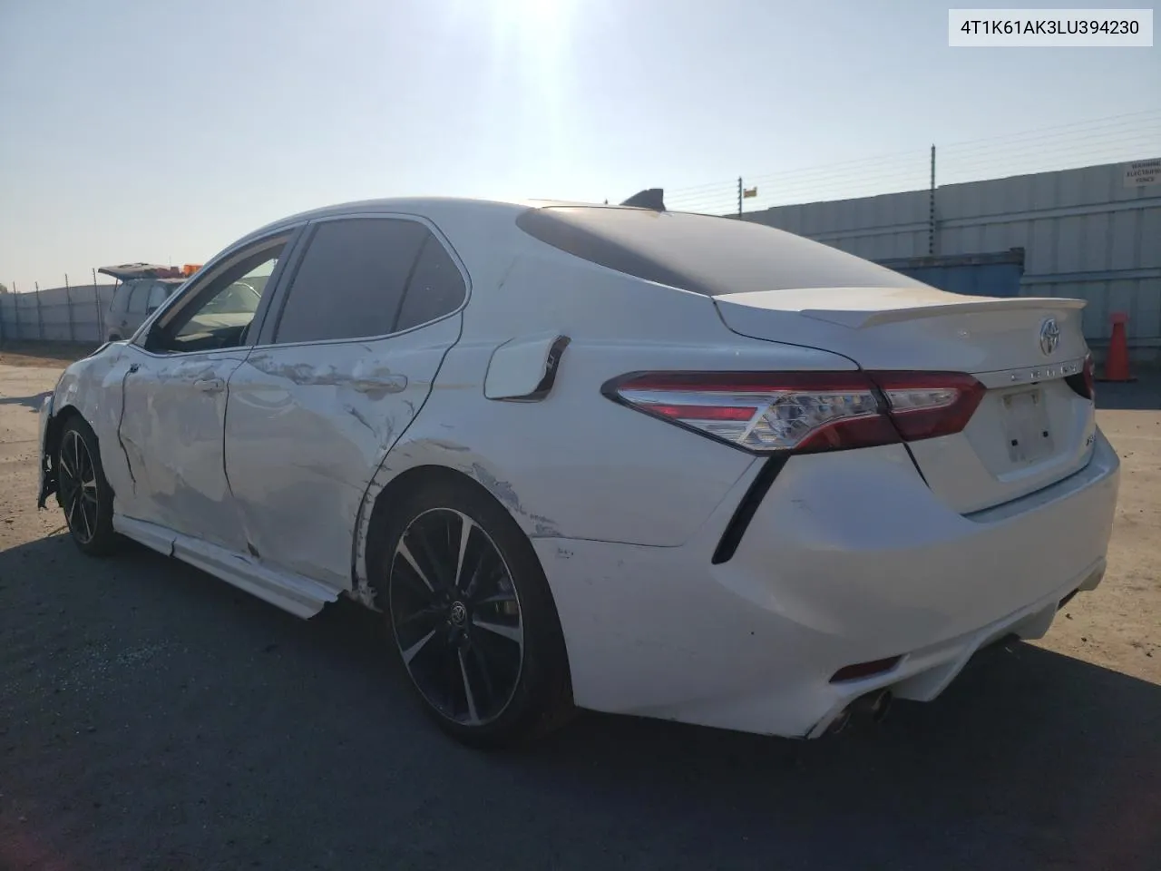 Auction sale of the 2020 Toyota Camry , vin: 4T1K61AK3LU394230, lot number: 72509423