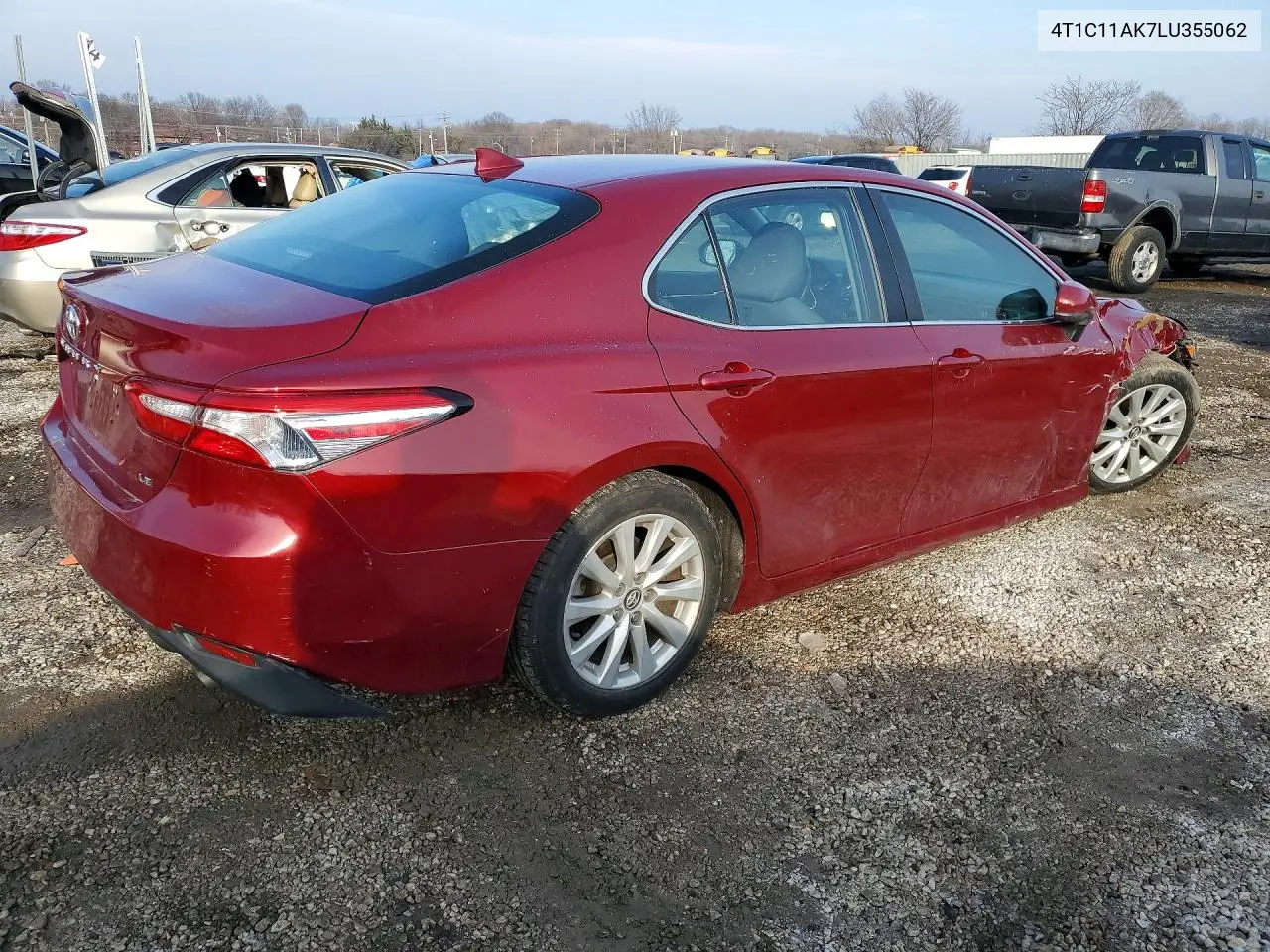 Auction sale of the 2020 Toyota Camry , vin: 4T1C11AK7LU355062, lot number: 77704415