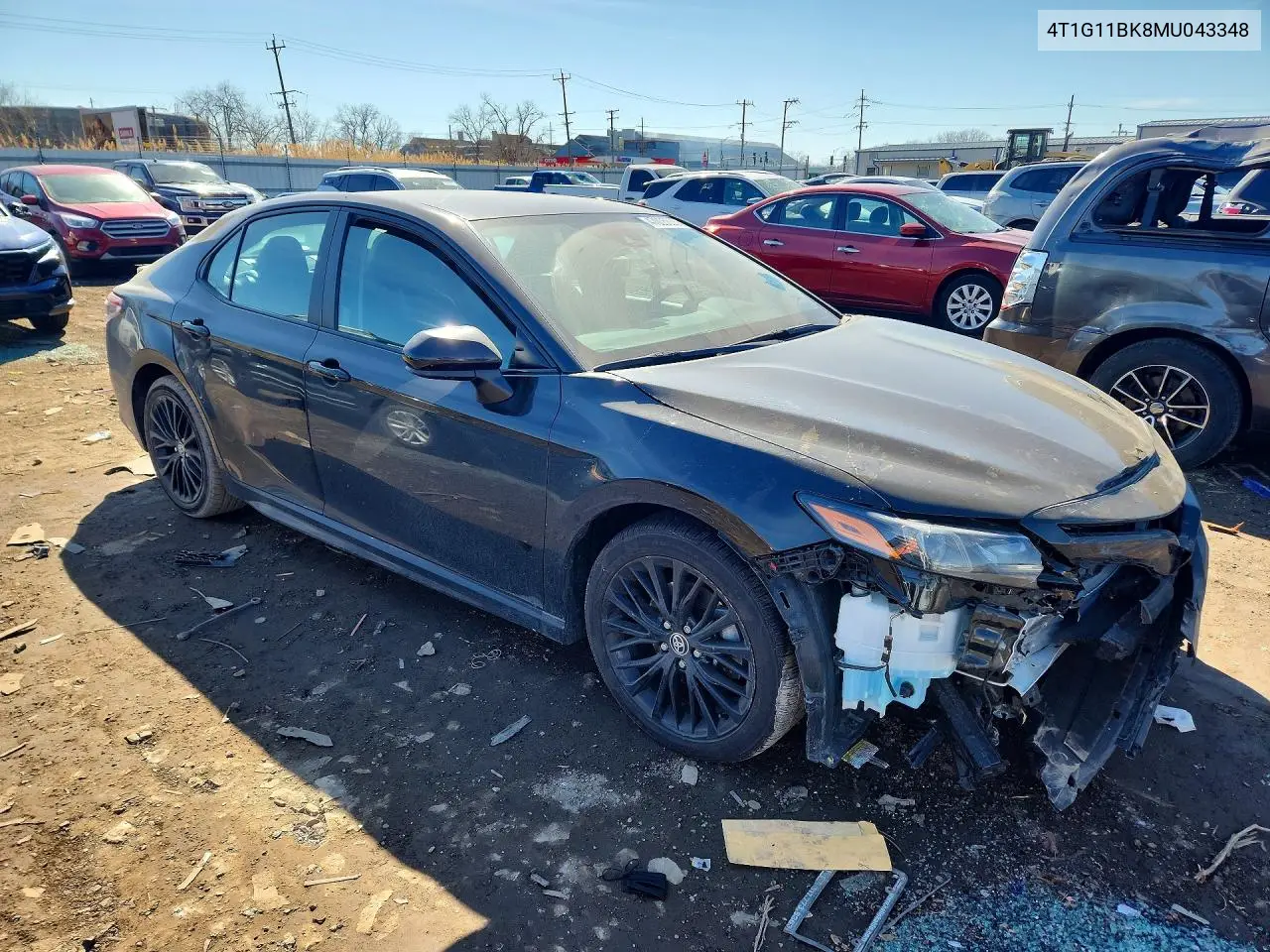Auction sale of the 2021 Toyota Camry , vin: 4T1G11BK8MU043348, lot number: 47005656