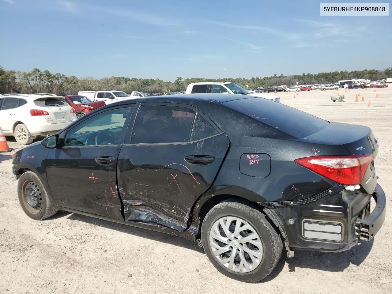 Auction sale of the 2019 Toyota Corolla , vin: 5YFBURHE4KP908848, lot number: 42300384