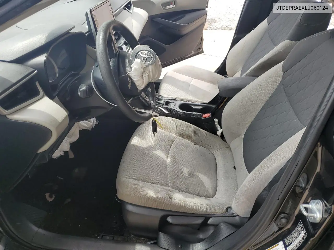 Auction sale of the 2020 Toyota Corolla , vin: JTDEPRAEXLJ060124, lot number: 53734005