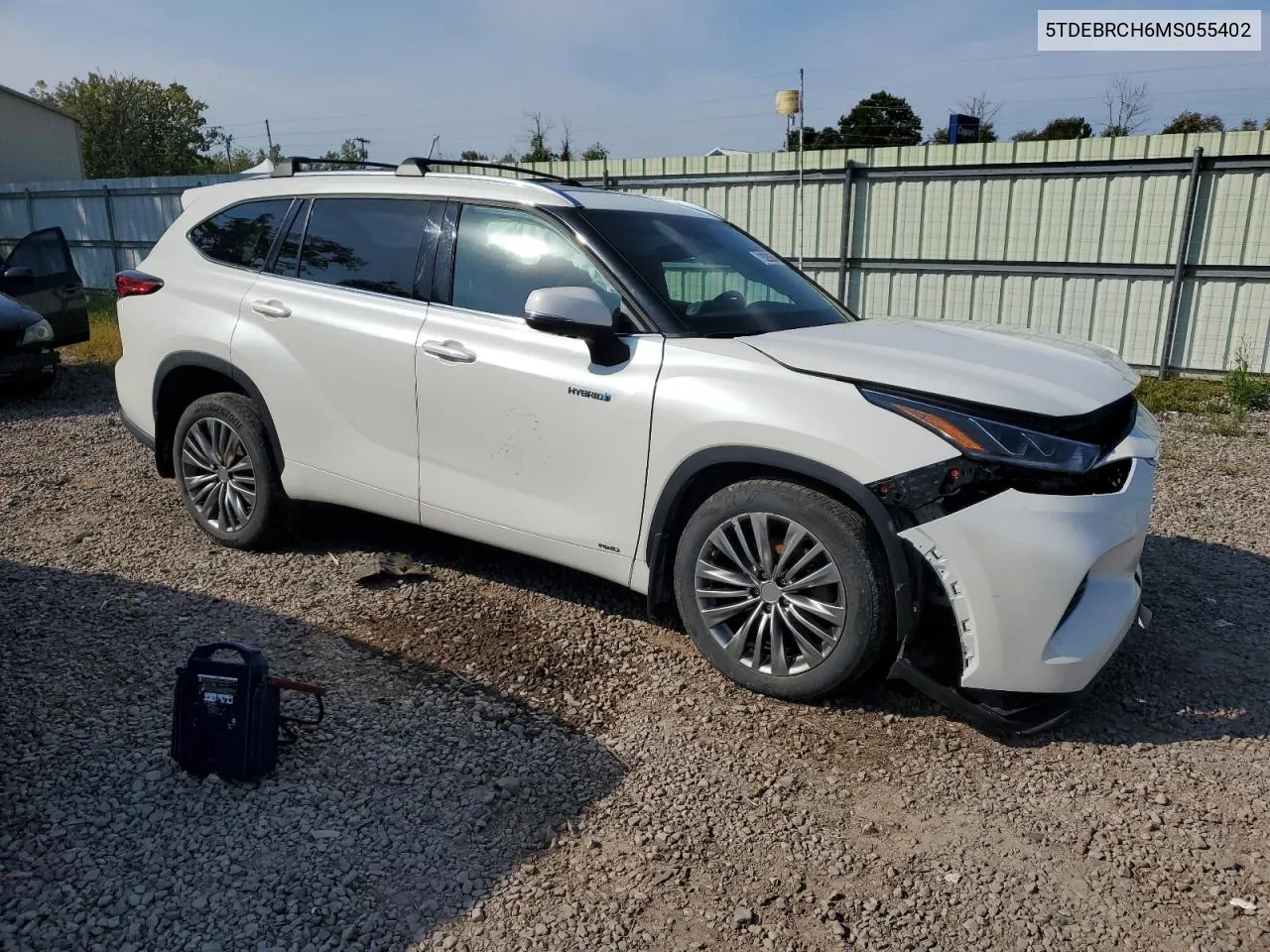 Auction sale of the 2021 Toyota Highlander , vin: 5TDEBRCH6MS055402, lot number: 71828864
