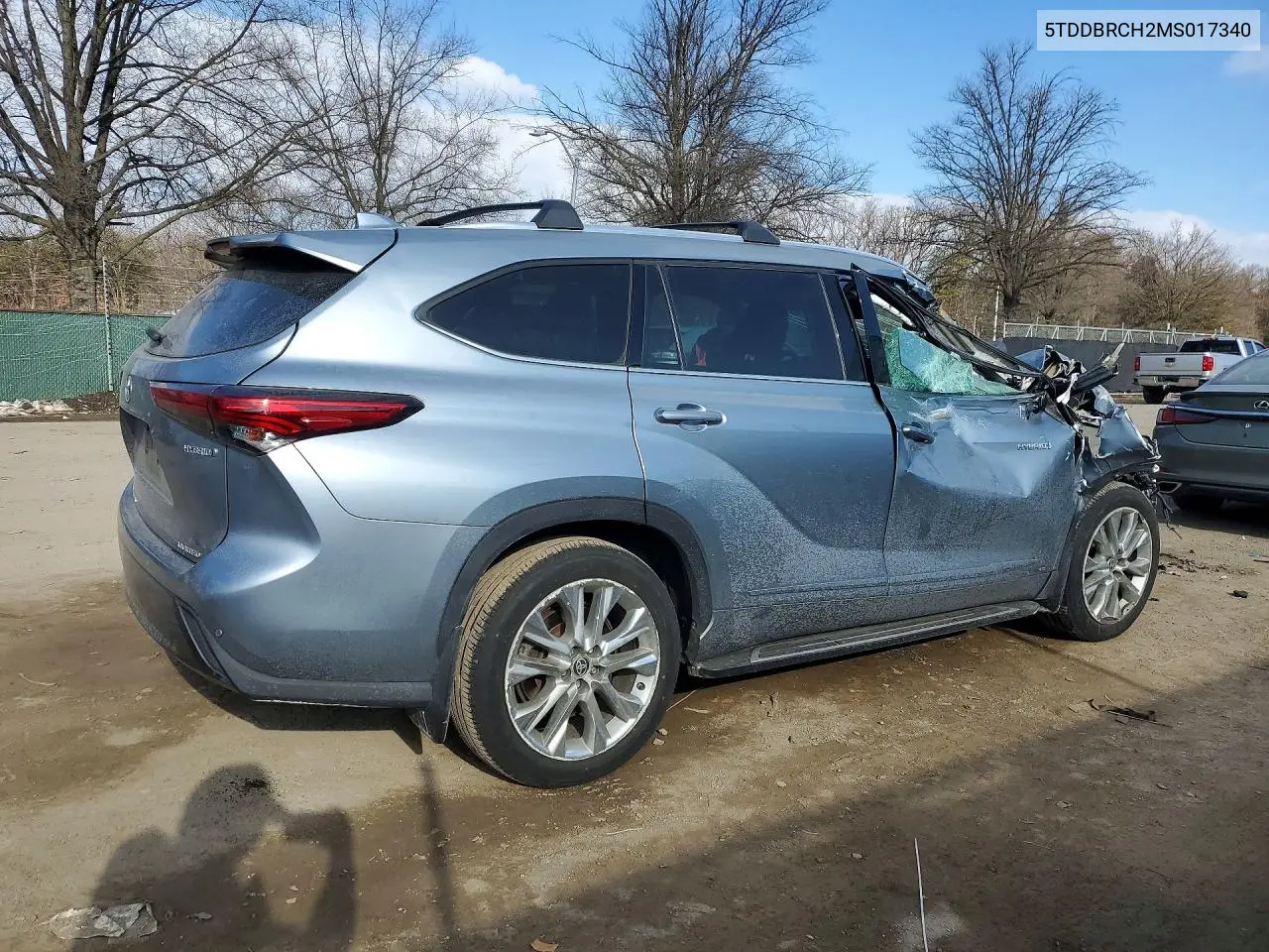 Auction sale of the 2021 Toyota Highlander , vin: 5TDDBRCH2MS017340, lot number: 76491525