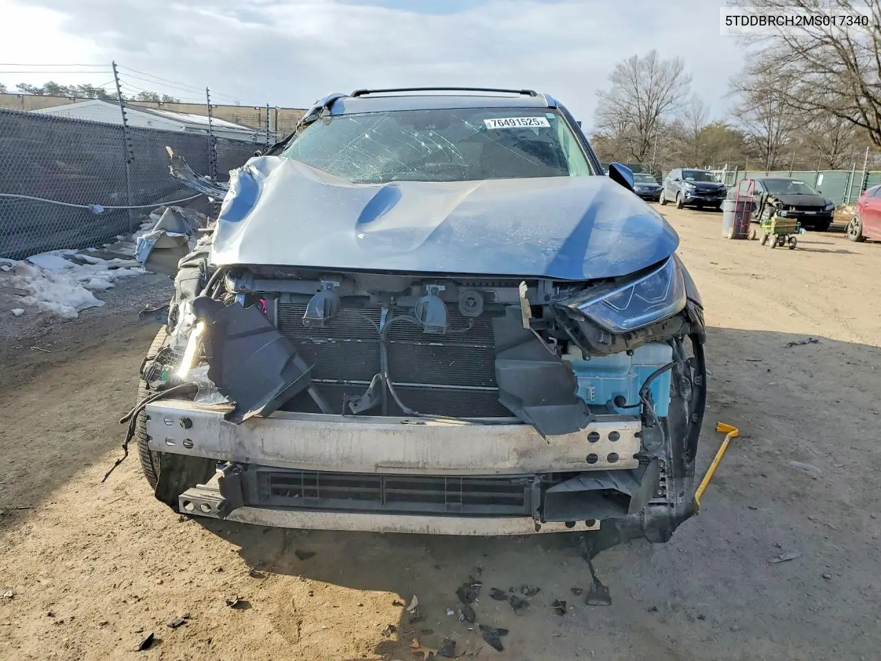 Auction sale of the 2021 Toyota Highlander , vin: 5TDDBRCH2MS017340, lot number: 76491525