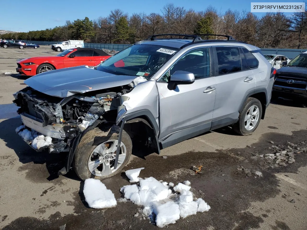 Auction sale of the 2021 Toyota RAV 4 , vin: 2T3P1RFV1MC231267, lot number: 43253384