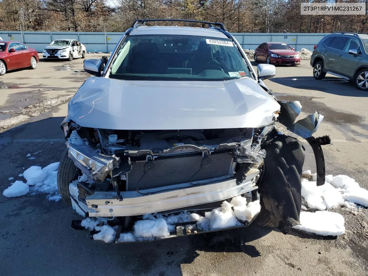 Auction sale of the 2021 Toyota RAV 4 , vin: 2T3P1RFV1MC231267, lot number: 43253384