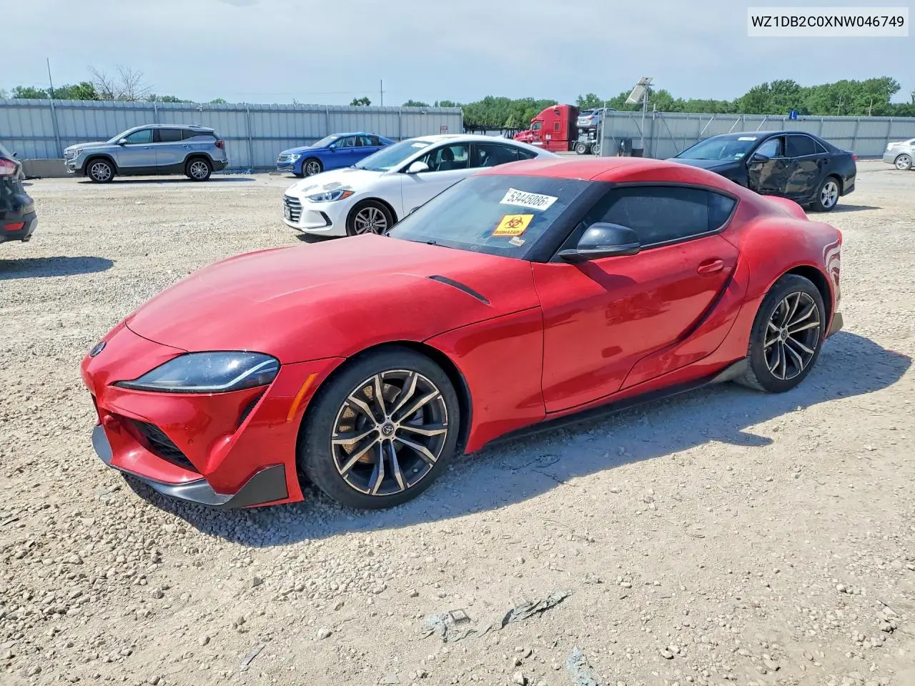 Auction sale of the 2022 Toyota Supra , vin: WZ1DB2C0XNW046749, lot number: 53445086