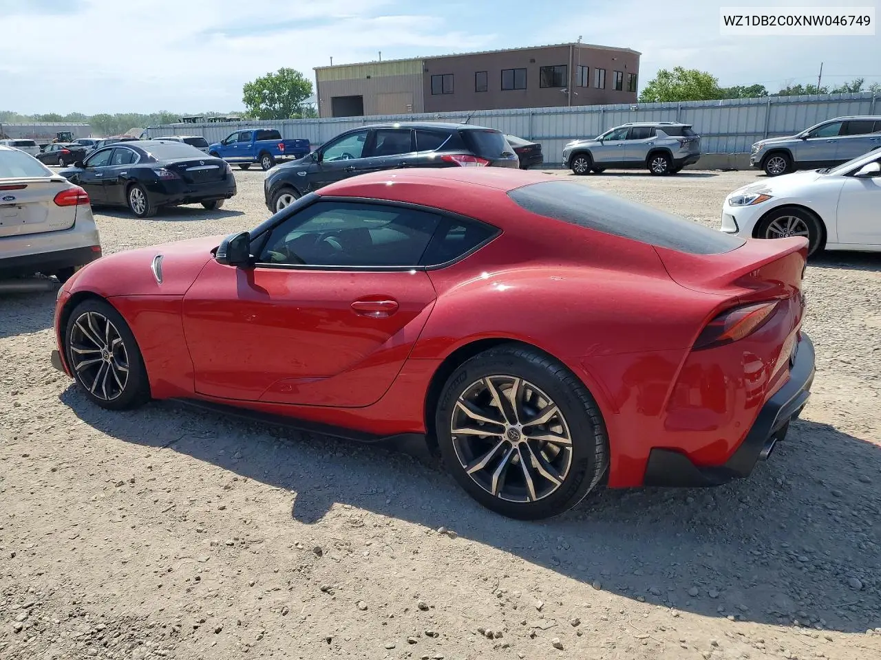 Auction sale of the 2022 Toyota Supra , vin: WZ1DB2C0XNW046749, lot number: 53445086