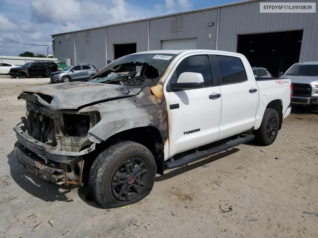 Auction sale of the 2020 Toyota Tundra , vin: 5TFDY5F11LX910839, lot number: 60198914