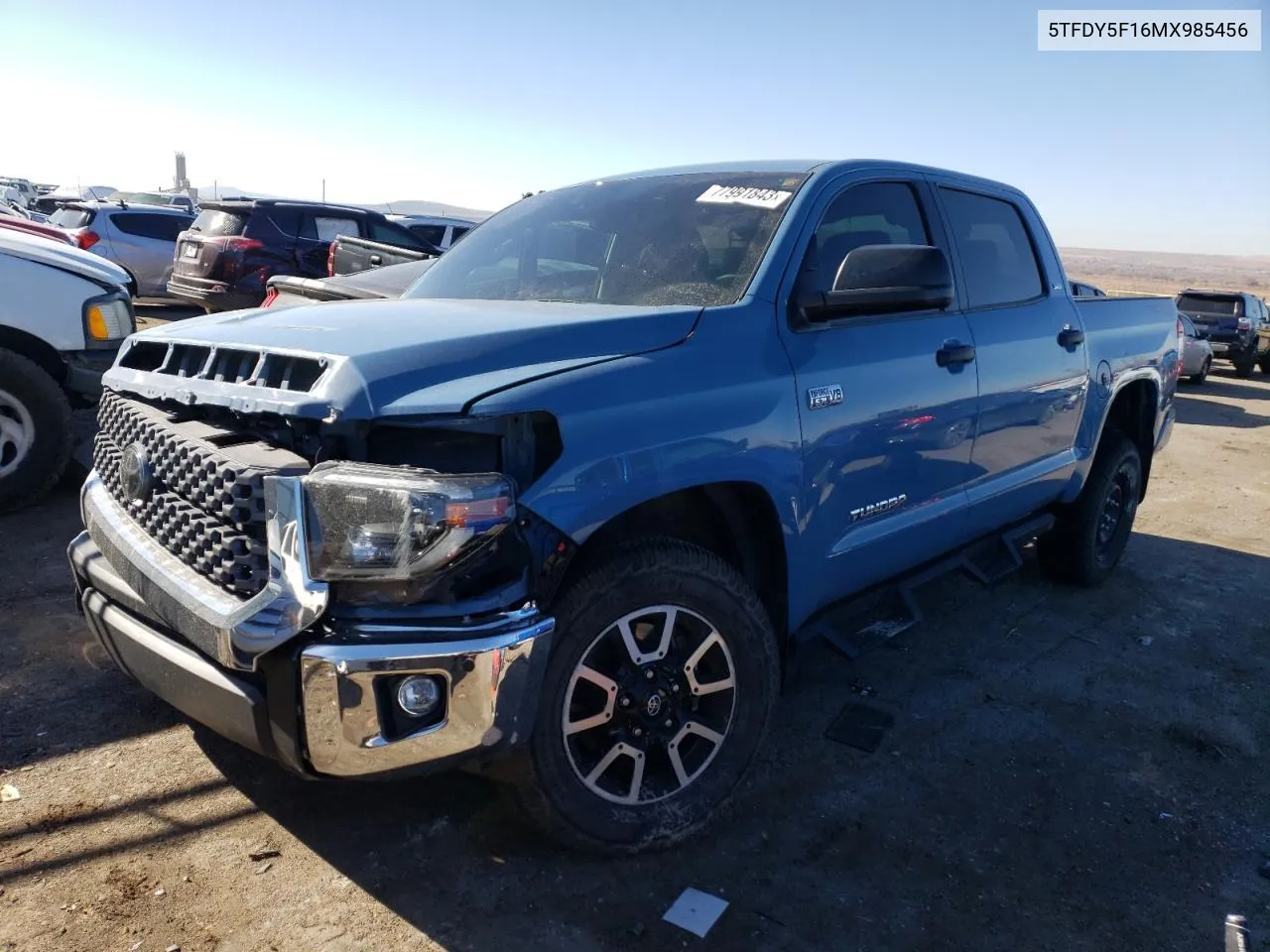 Auction sale of the 2021 Toyota Tundra , vin: 5TFDY5F16MX985456, lot number: 77991843
