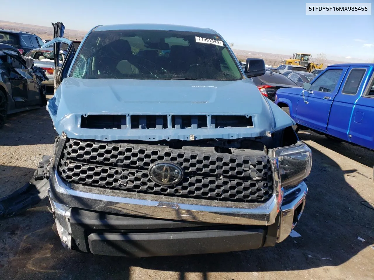 Auction sale of the 2021 Toyota Tundra , vin: 5TFDY5F16MX985456, lot number: 77991843