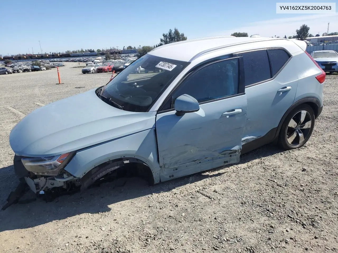Auction sale of the 2019 Volvo XC40 , vin: YV4162XZ5K2004763, lot number: 47307145