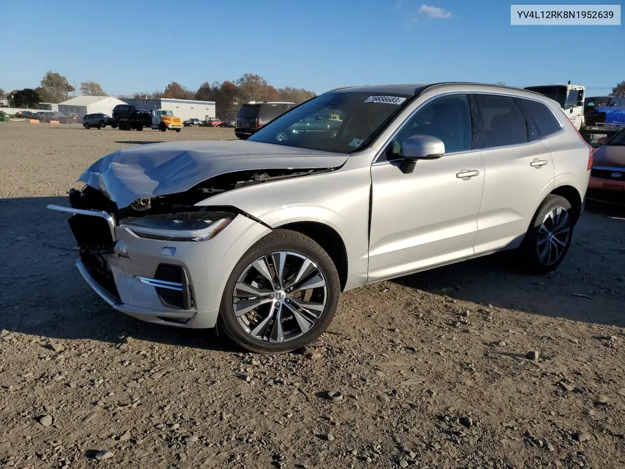 Auction sale of the 2022 Volvo XC60 , vin: YV4L12RK8N1952639, lot number: 76066683