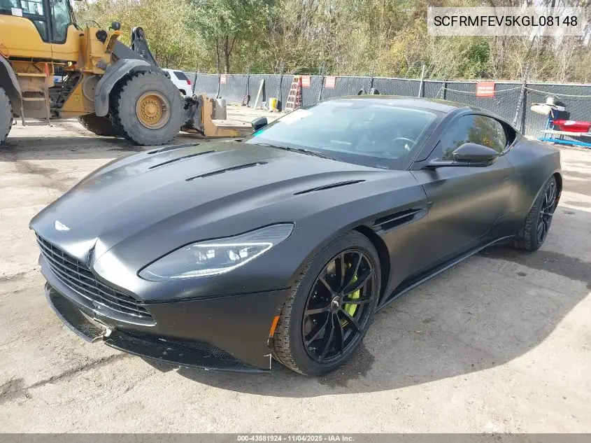 Auction sale of the 2019 Aston Martin DB11 , vin: SCFRMFEV5KGL08148, lot number: 43581924