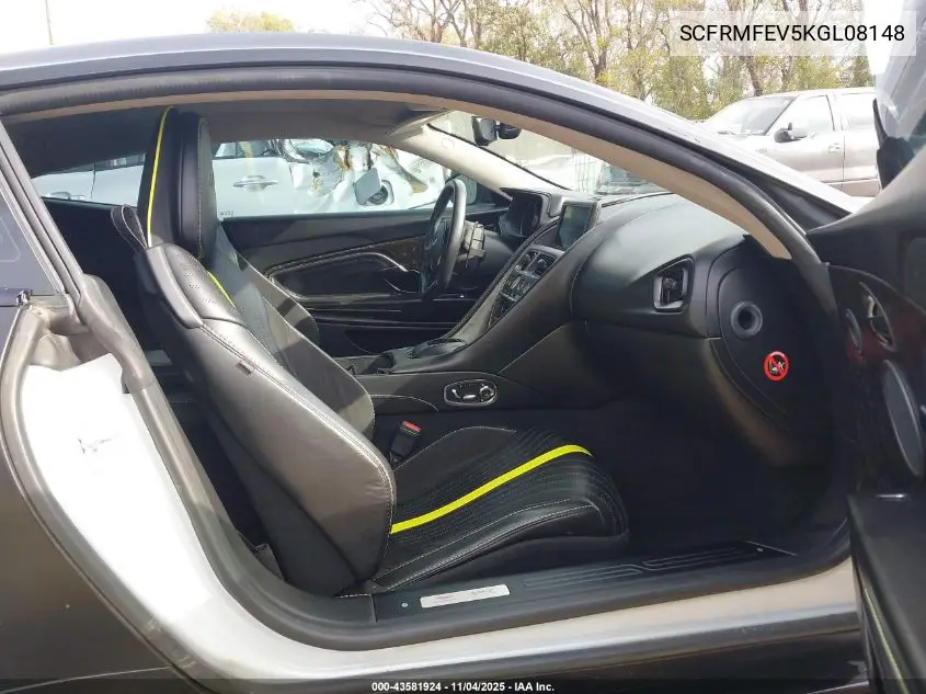 Auction sale of the 2019 Aston Martin DB11 , vin: SCFRMFEV5KGL08148, lot number: 43581924