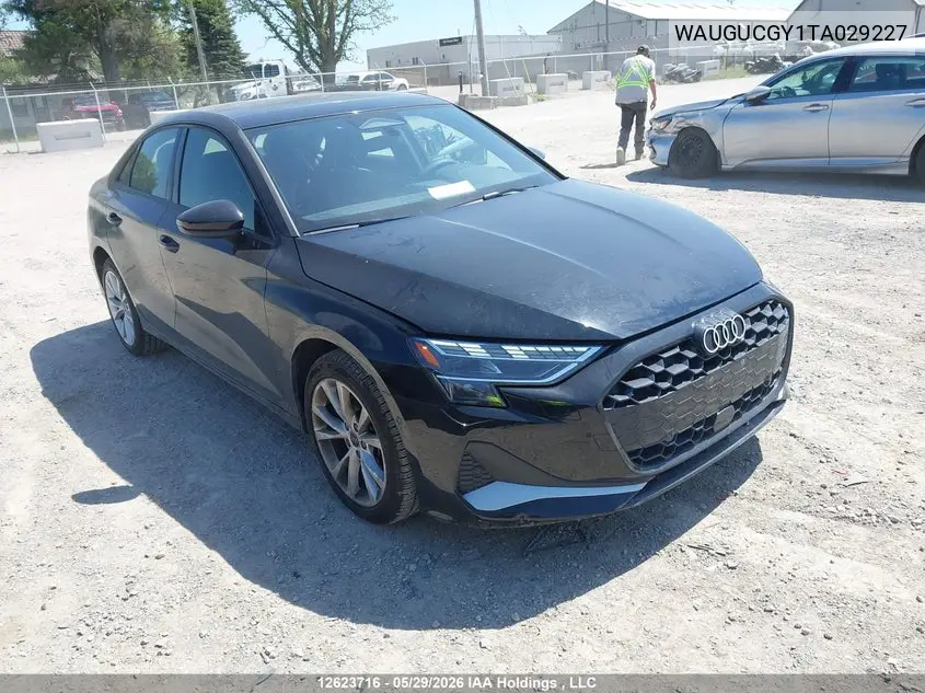 Auction sale of the 2026 Audi A3 , vin: WAUGUCGY1TA029227, lot number: 12623716