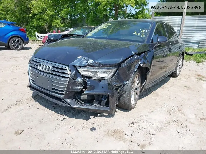 Auction sale of the 2018 Audi A4 , vin: WAUBNAF48JA023898, lot number: 12327214x