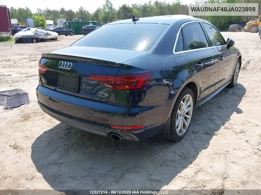 Auction sale of the 2018 Audi A4 , vin: WAUBNAF48JA023898, lot number: 12327214x