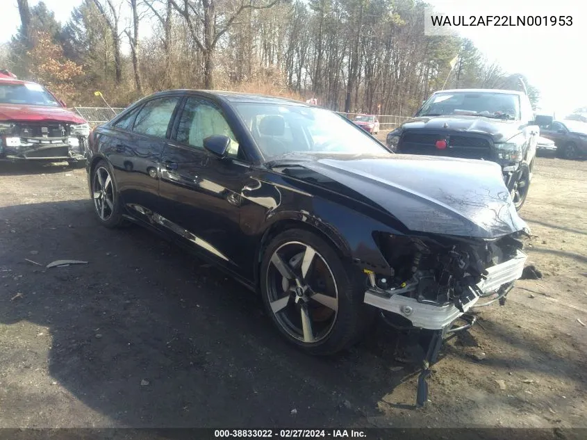 Auction sale of the 2020 Audi A6 , vin: WAUL2AF22LN001953, lot number: 38833022