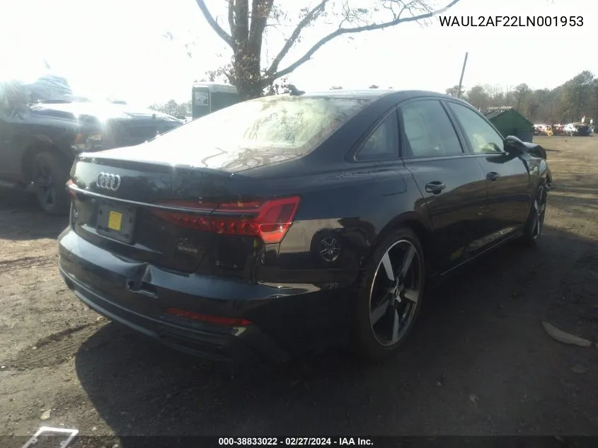 Auction sale of the 2020 Audi A6 , vin: WAUL2AF22LN001953, lot number: 38833022