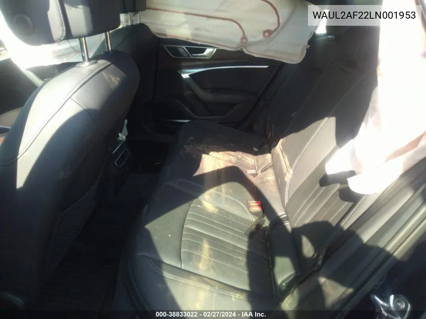 Auction sale of the 2020 Audi A6 , vin: WAUL2AF22LN001953, lot number: 38833022