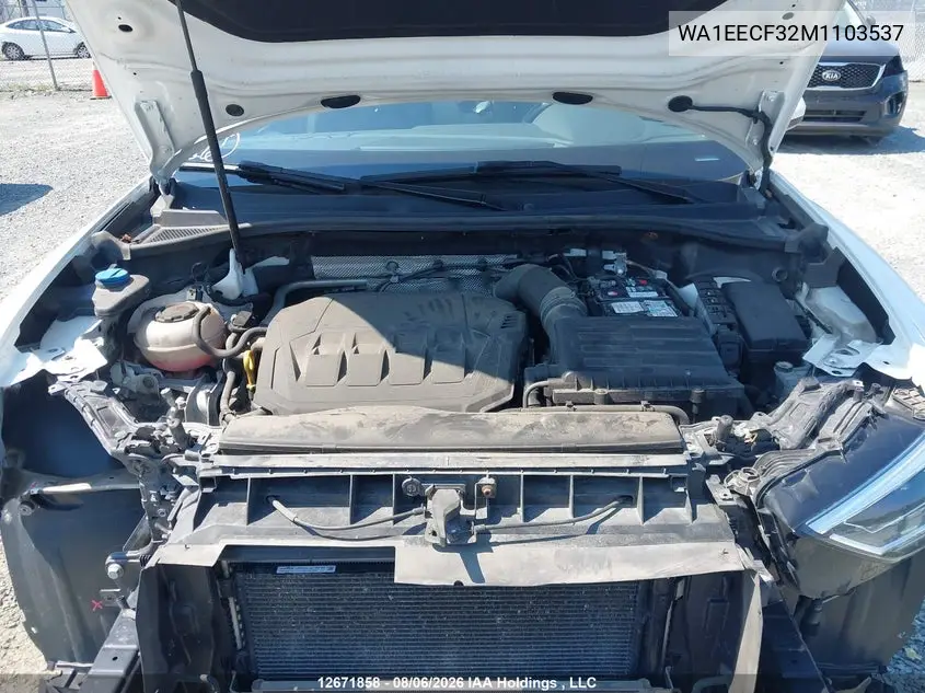 Auction sale of the 2021 Audi Q3 , vin: WA1EECF32M1103537, lot number: 12671858