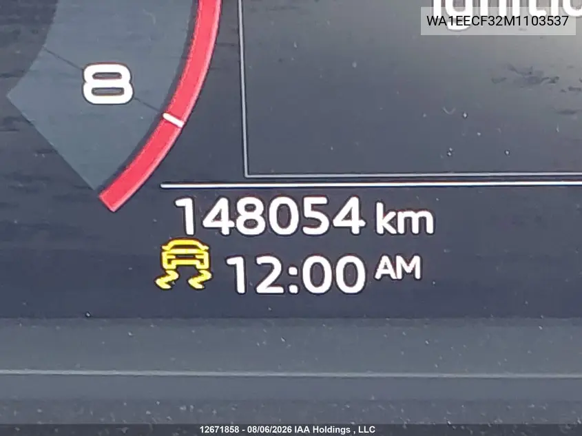 Auction sale of the 2021 Audi Q3 , vin: WA1EECF32M1103537, lot number: 12671858