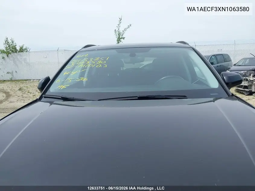 Auction sale of the 2022 Audi Q3 , vin: WA1AECF3XN1063580, lot number: 12633751