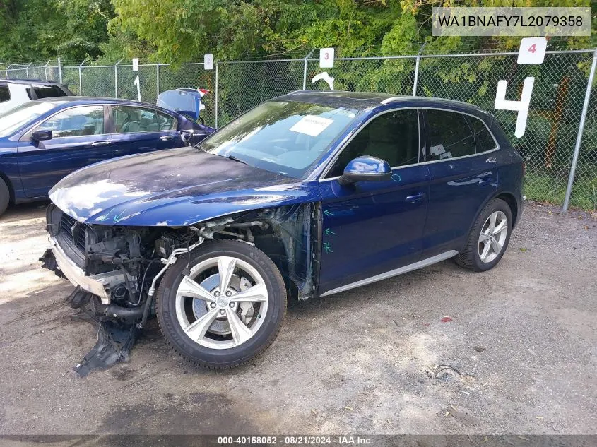 Auction sale of the 2020 Audi Q5 , vin: WA1BNAFY7L2079358, lot number: 40158052