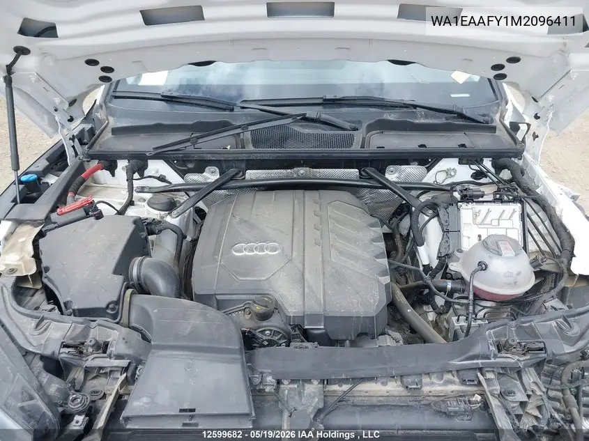 Auction sale of the 2021 Audi Q5 , vin: WA1EAAFY1M2096411, lot number: 12599682