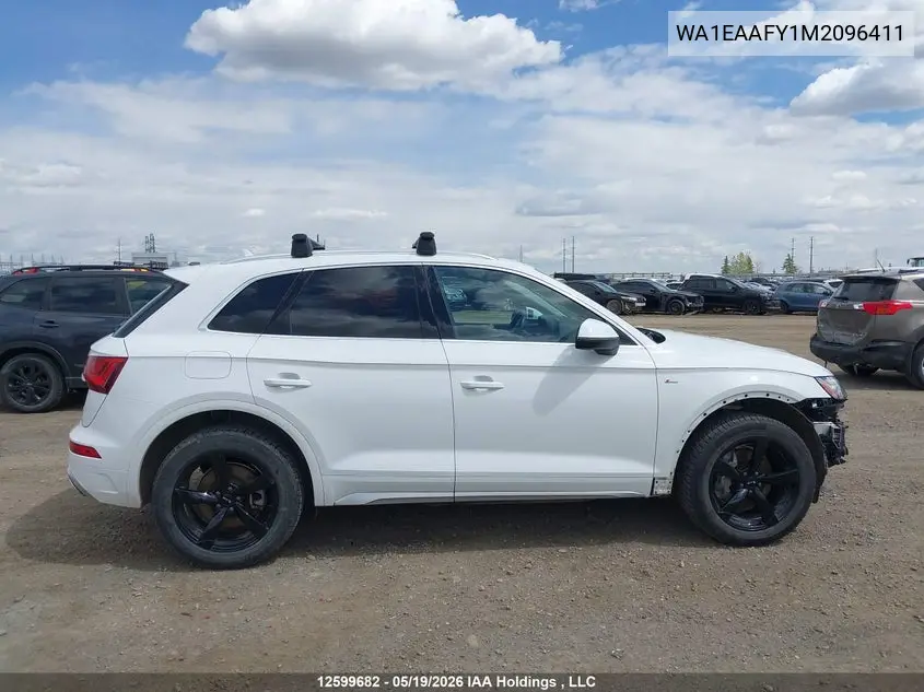 Auction sale of the 2021 Audi Q5 , vin: WA1EAAFY1M2096411, lot number: 12599682