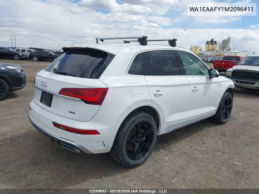 Auction sale of the 2021 Audi Q5 , vin: WA1EAAFY1M2096411, lot number: 12599682