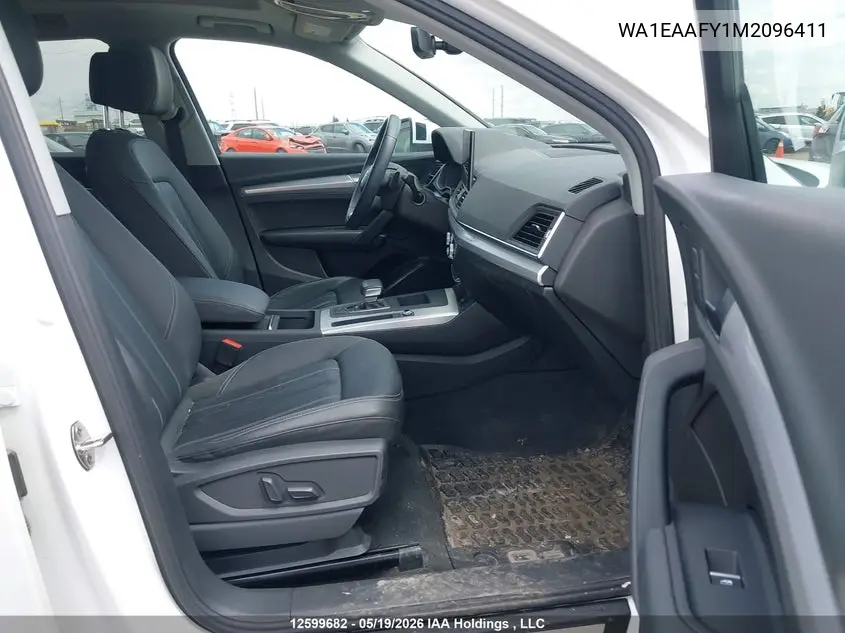 Auction sale of the 2021 Audi Q5 , vin: WA1EAAFY1M2096411, lot number: 12599682