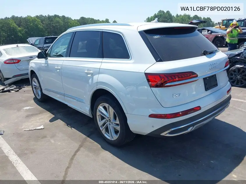 Auction sale of the 2023 Audi Q7 , vin: WA1LCBF78PD020126, lot number: 45351814