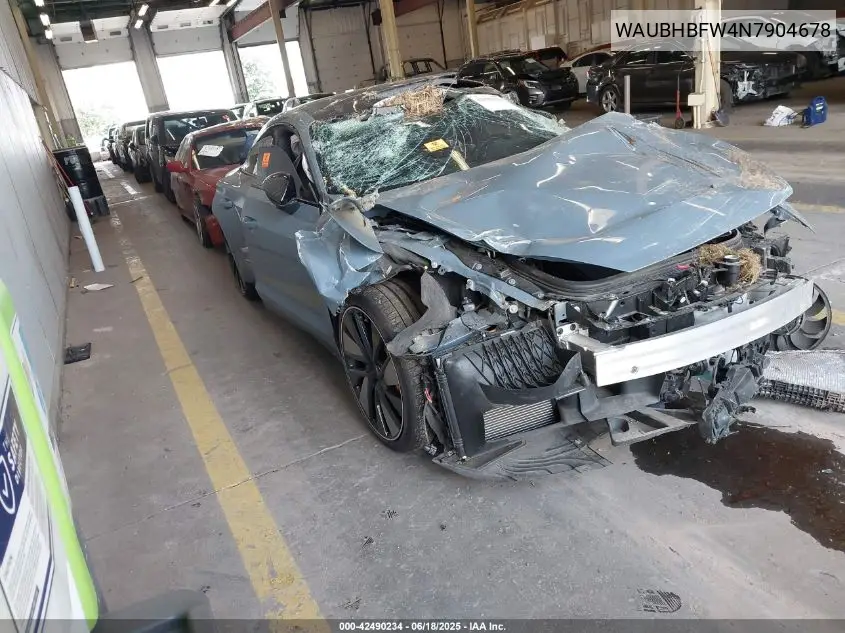 Auction sale of the 2022 Audi RS e tron GT , vin: WAUBHBFW4N7904678, lot number: 42490234