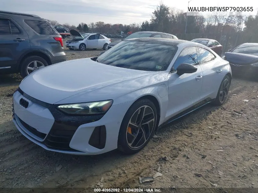 Auction sale of the 2023 Audi RS e tron GT , vin: WAUBHBFW5P7903655, lot number: 40952092