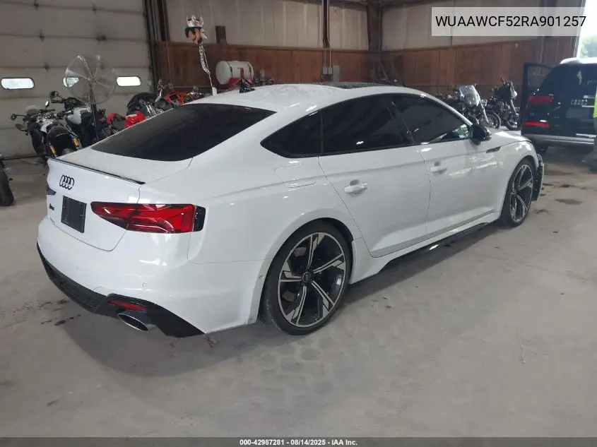 Auction sale of the 2024 Audi RS5 , vin: WUAAWCF52RA901257, lot number: 42987281