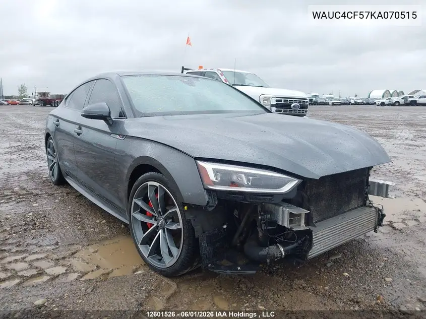 Auction sale of the 2019 Audi S5 , vin: WAUC4CF57KA070515, lot number: 12601526