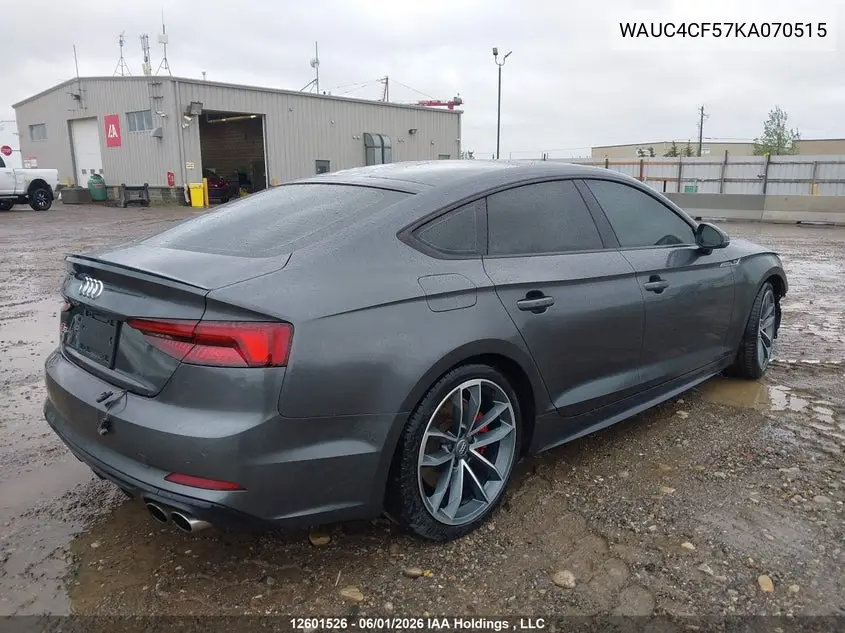 Auction sale of the 2019 Audi S5 , vin: WAUC4CF57KA070515, lot number: 12601526