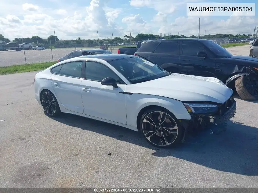Auction sale of the 2023 Audi S5 , vin: WAUB4CF53PA005504, lot number: 37272364