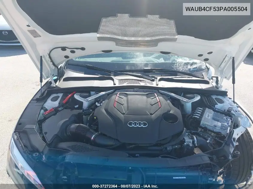 Auction sale of the 2023 Audi S5 , vin: WAUB4CF53PA005504, lot number: 37272364