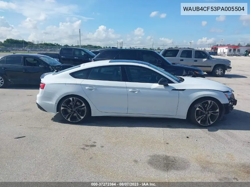 Auction sale of the 2023 Audi S5 , vin: WAUB4CF53PA005504, lot number: 37272364